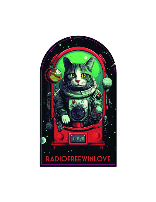 Cats in Space Sticker 2 - The Orbital Beatnik